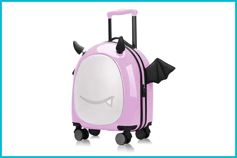 Emoji Sticker Suitcase; Courtesy of Amazon