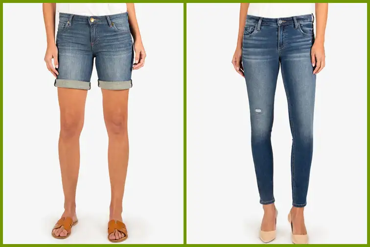 Jeans and denim shorts from Kut From the Kloth