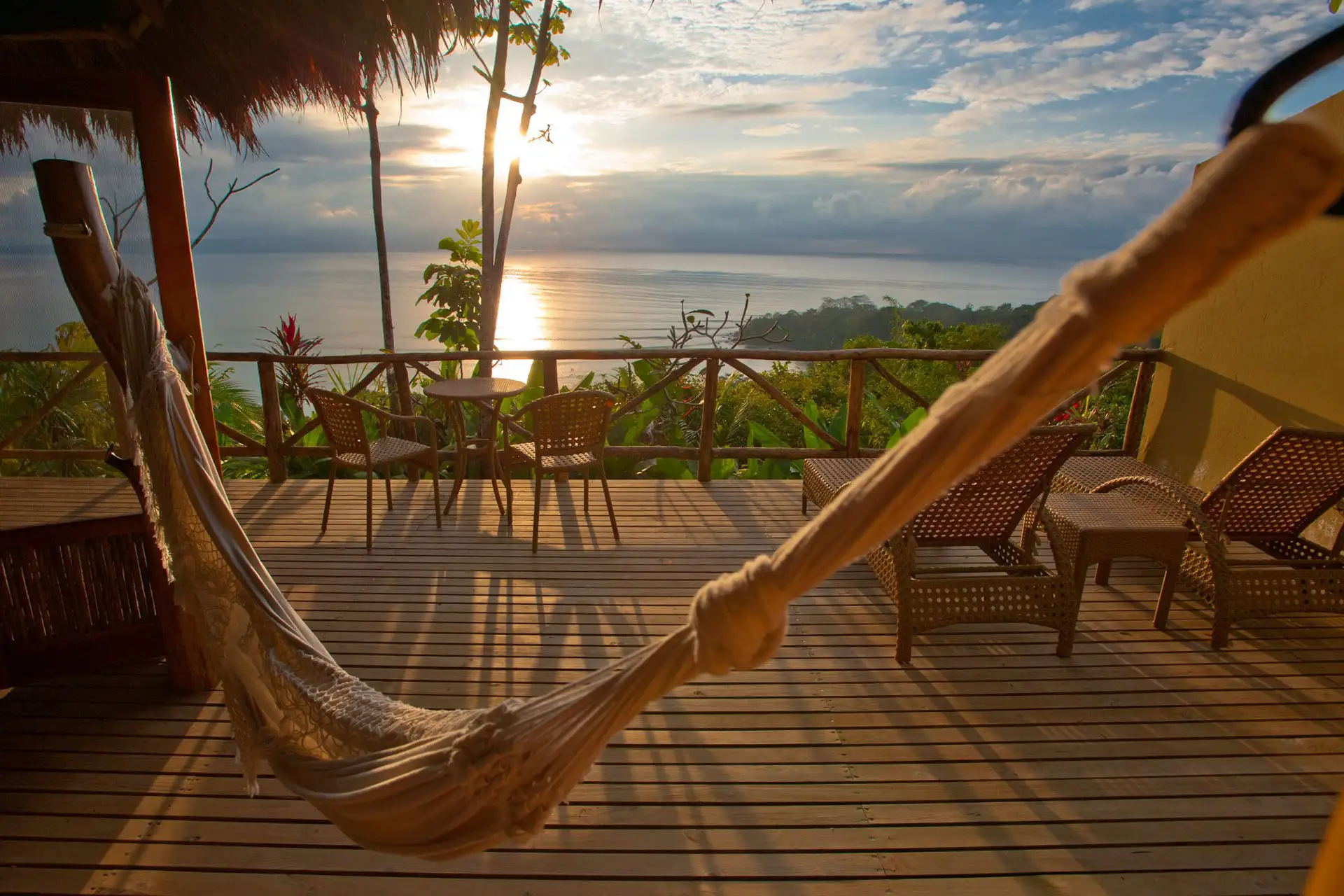 Sunset at Lapa Rios Ecolodge in Costa Rica; Courtesy of Lapa Rios Ecolodge